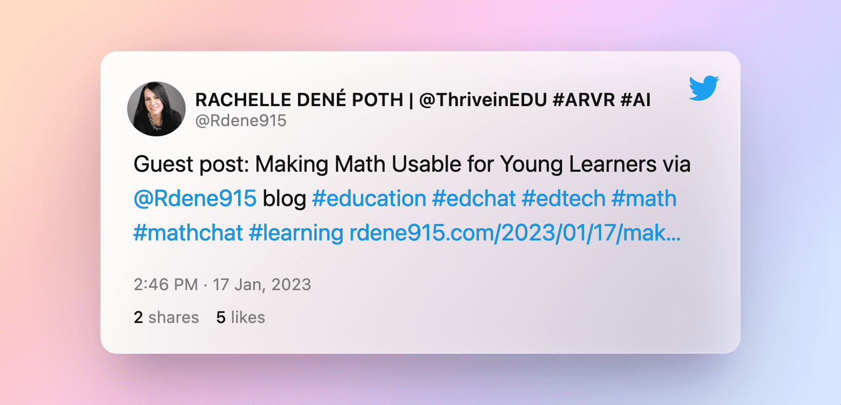 Making Math Usable For Young Learners